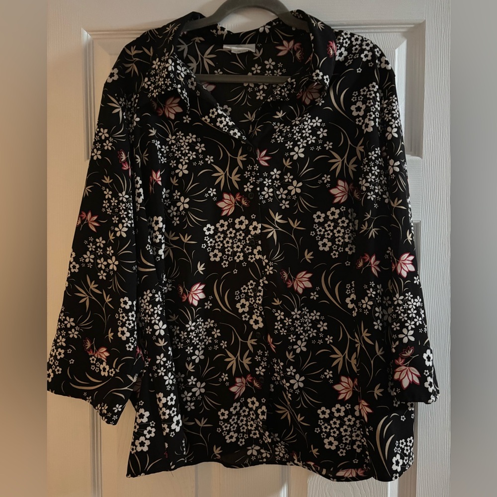 NWOT SIZE 1X BLOUSE BY THE DELTA BURKE COLLECTION